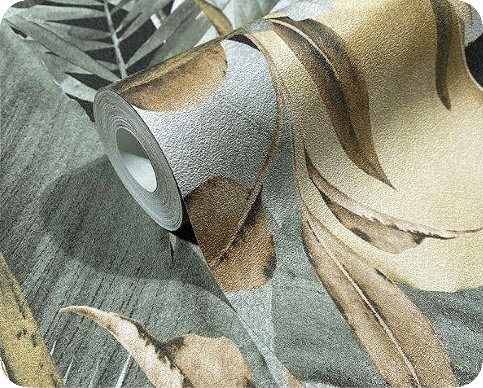 The beautiful design of European wallpaper ensures a  stunning room